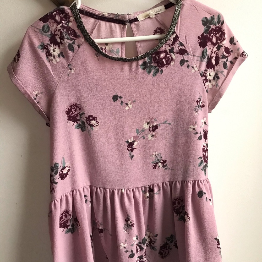 Flowy Floral Peplum Blouse